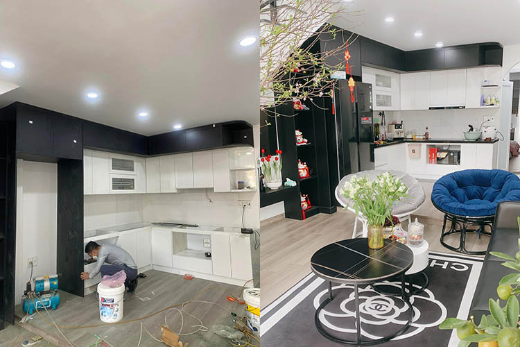 Nội thất bếp + bàn ăn