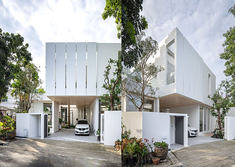 Mặt tiền nhà phố 2 phong cách