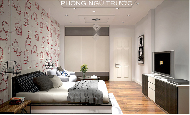 Nội thất phòng ngủ phía trước