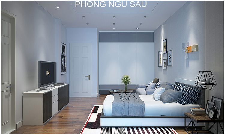 Nội thất phòng ngủ phía sau