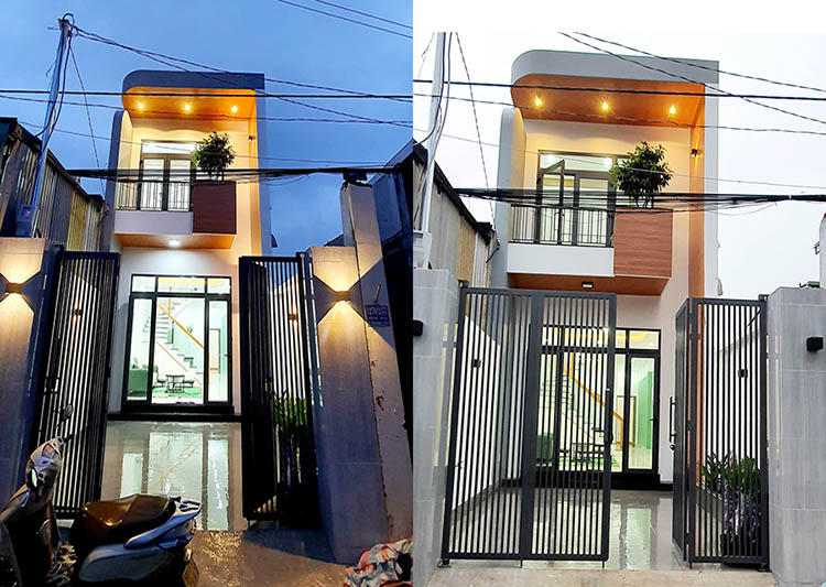 Thiết kế nhà phố 2 tầng kiểu mới