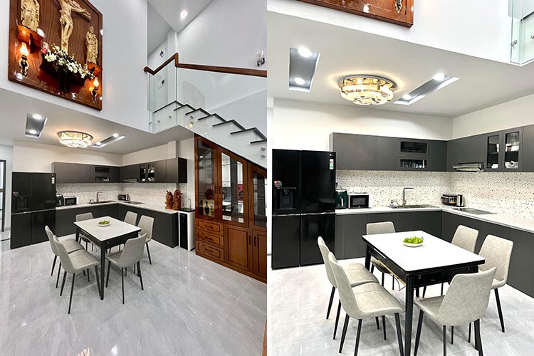 Nội thất bếp + bàn ăn + wc