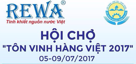 Máy lọc nước Rewa tham gia hội chợ Tôn Vinh Hàng Việt 2017