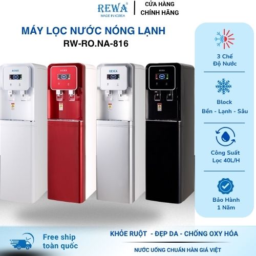 Máy Lọc Nước Nóng Lạnh REWA RW-RO.NA-816 Hàng Chính Hãng