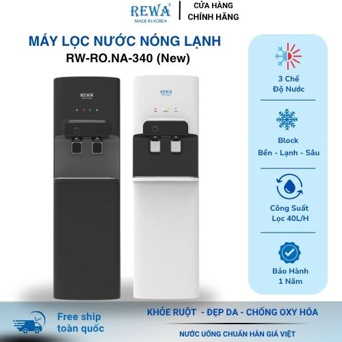 Máy Lọc Nước Nóng Lạnh Hàn Quốc REWA RW-RO.NA-340 (New) Hàng Chính Hãng Rẻ Nhất Thị Trường