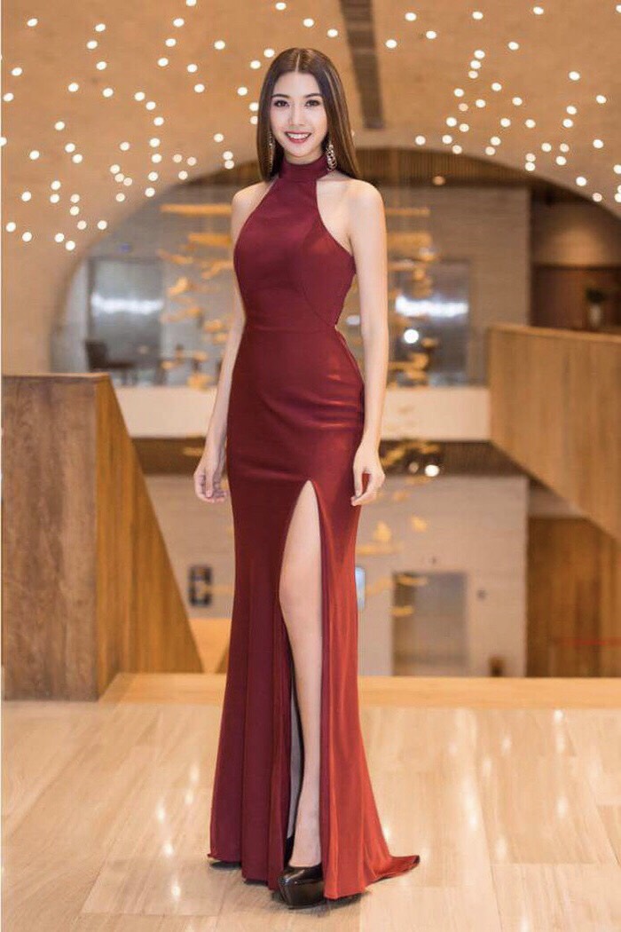 Đầm dạ hội kim sa đỏ cúp ngực ôm body tôn dáng - D428 - AloraShop21
