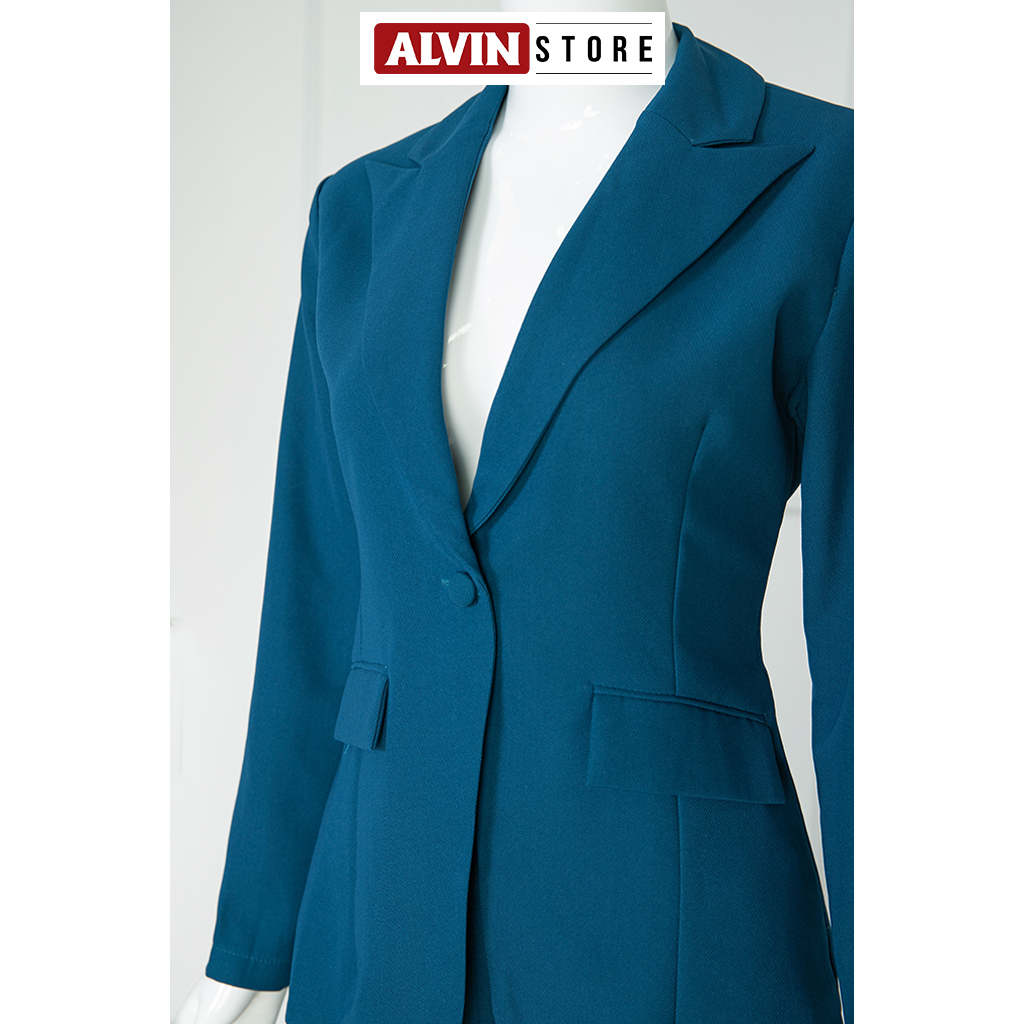 Áo quần kiểu áo vest tay dài quần tây (Đen)