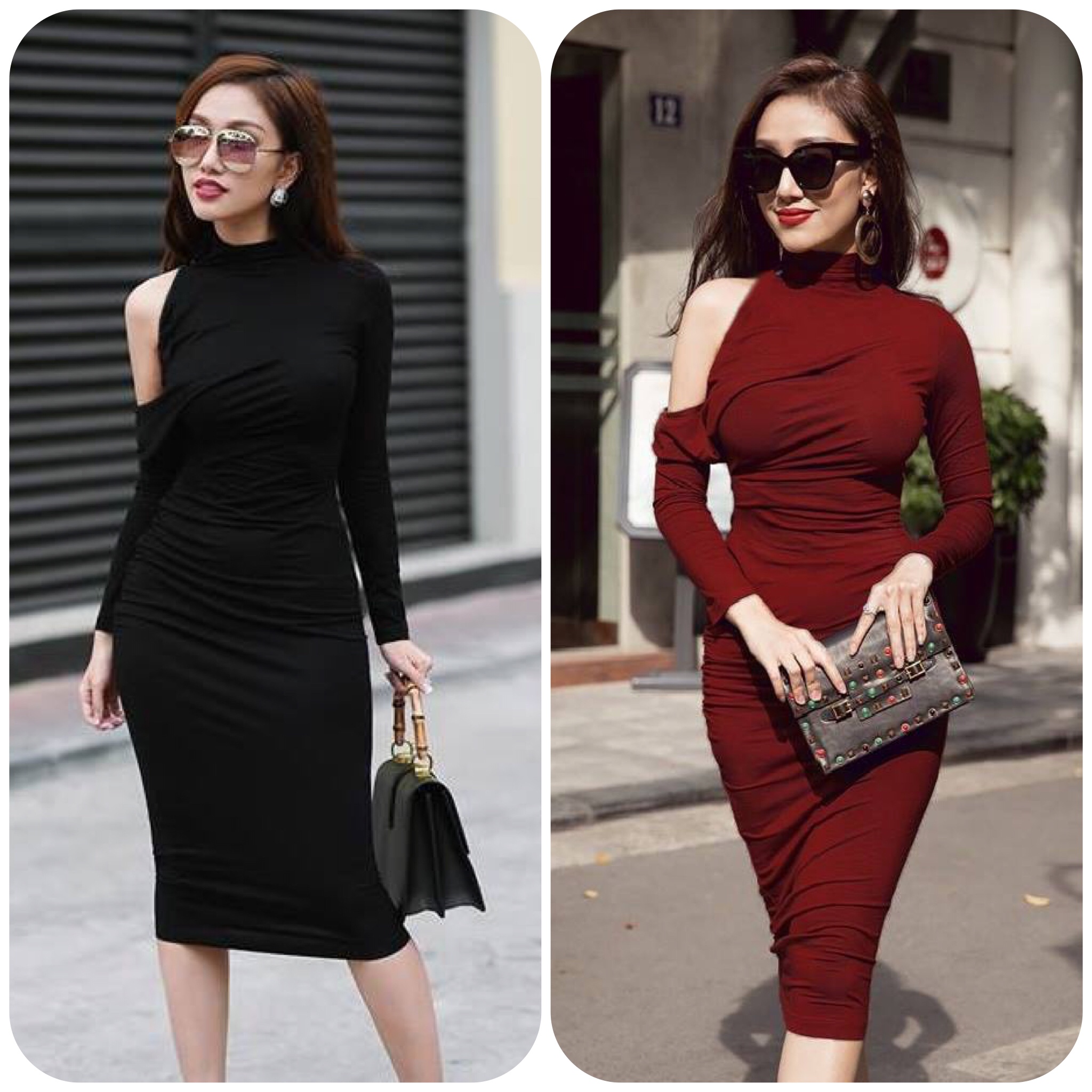 Váy Đen Nữ Dáng Ôm Body Sexy ☑️☑️ Ưu Đãi Bất Ngờ Ngọc Bích Fashion