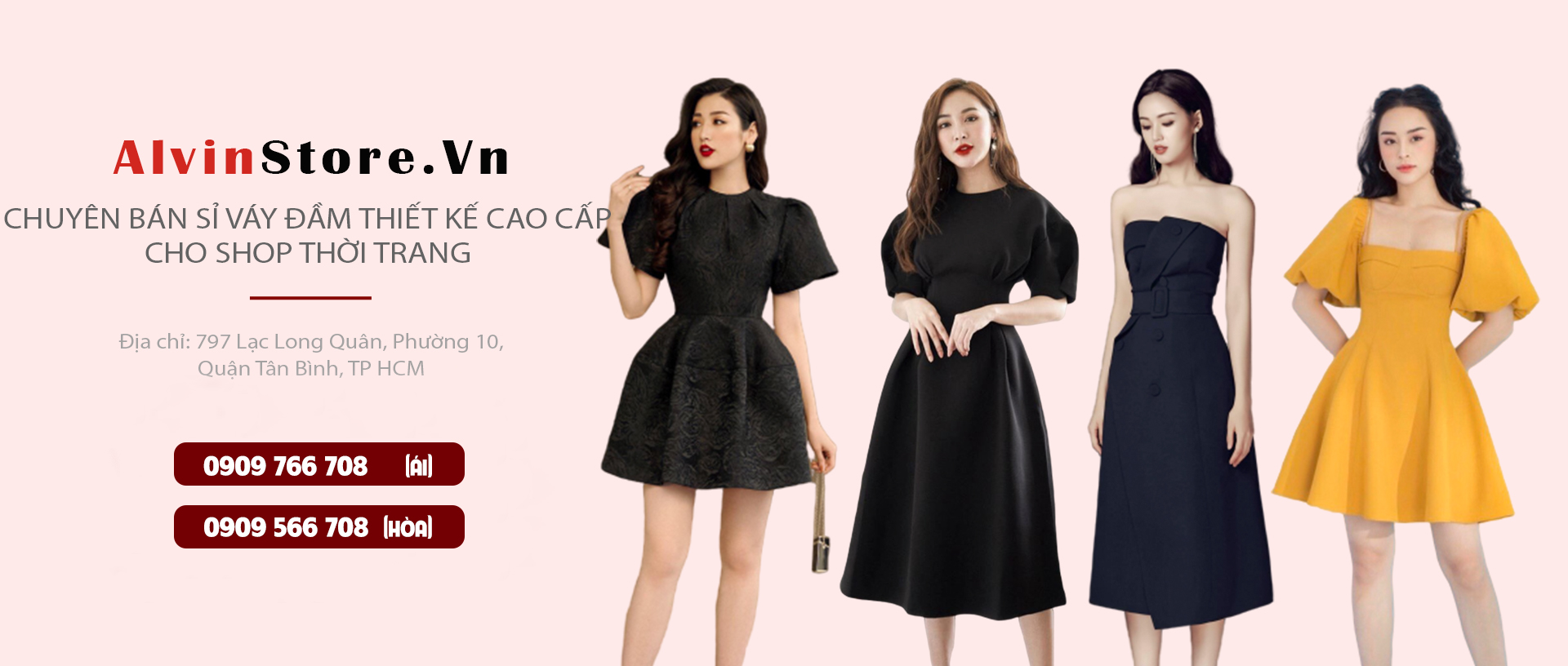 Đầm xòe thiết kế thanh lịch cao cấp D002 - Cam Fashion & Design