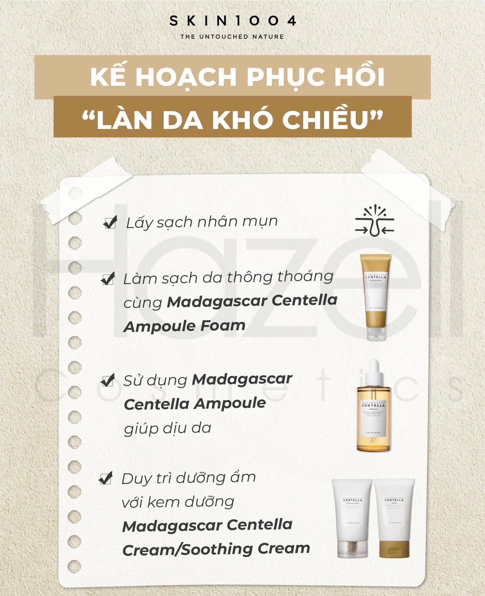 KẾ HOẠCH PHỤC HỒI “LÀN DA KHÓ CHIỀU”