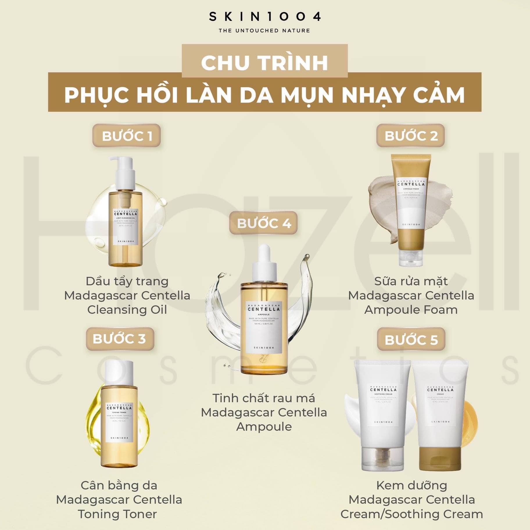 CHU TRÌNH PHỤC HỒI LÀN DA MỤN NHẠY CẢM