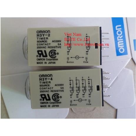Rơ le thời gian omron H3Y-2 10S AC220V