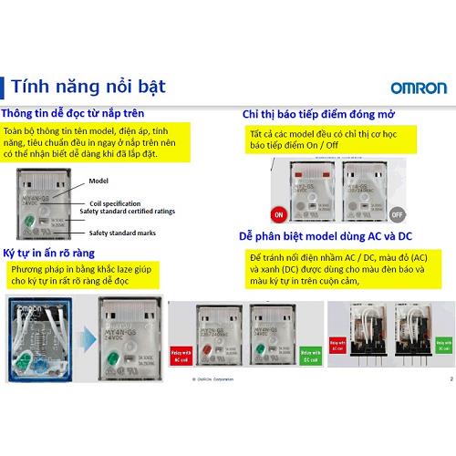 Rơ le trung gian Omron MY4N-GS AC110V