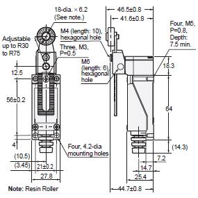 Công tắc hành trình Omron D4V-8108Z
