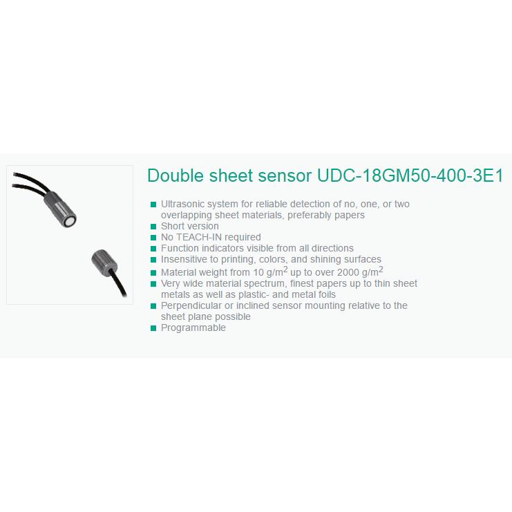 Cảm biến vật liệu kép UDC-18GM50-400-3E1