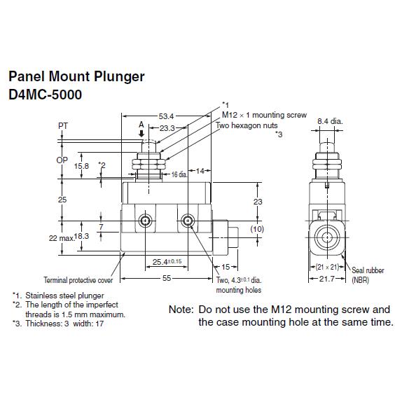 Công tắc hành trình omron D4MC-5000