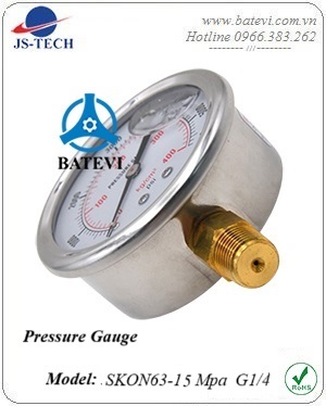 Pressure gauge 0-15 Mpa