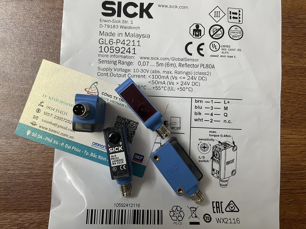 Cảm biến quang GL6-P4211