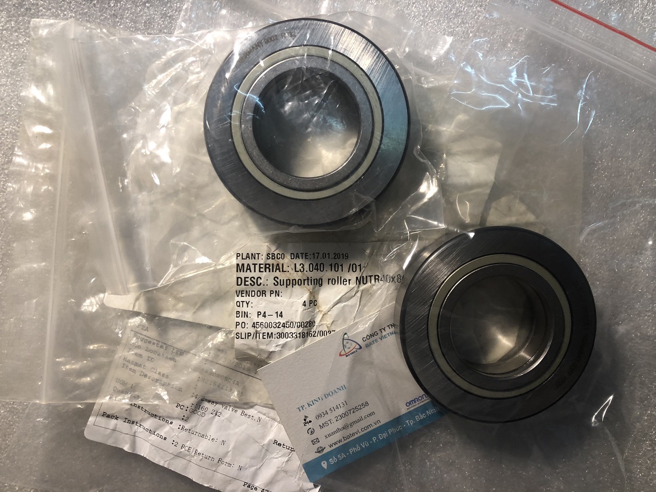 Supporting roller L3.040.101/01