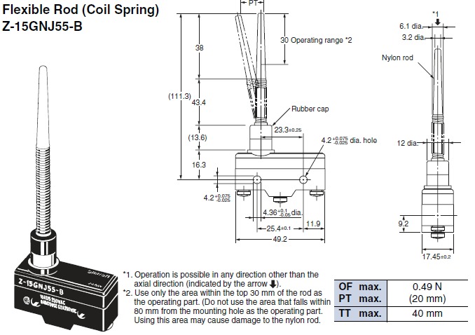 Công tắc Omron Z-15GNJ55