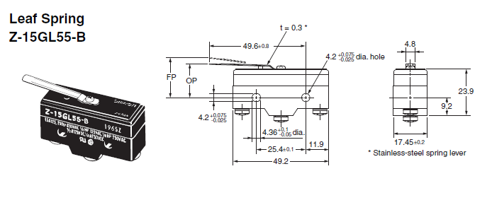 Công tắc hành trình Omron Z-15GL55