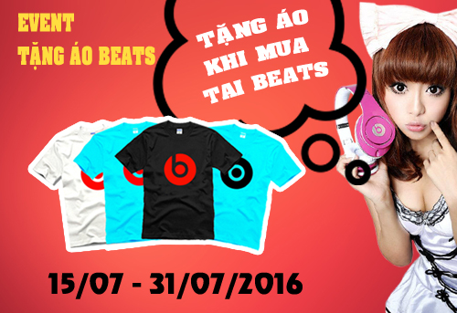 [Tặng áo Beats khi mua tai nghe Beats]