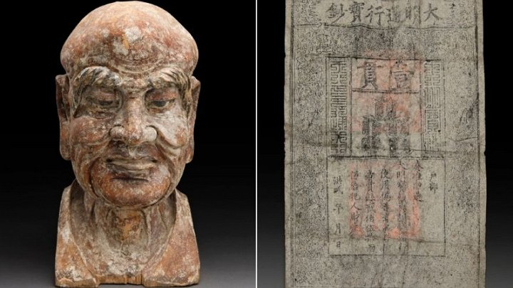 Phát hiện tiền giấy quý hiếm 700 năm từ thời nhà Minh