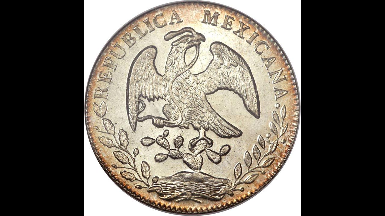 Xu bạc Ngoại thương: Mexico - Đồng bạc con cò 8 Reales (UN PESO)