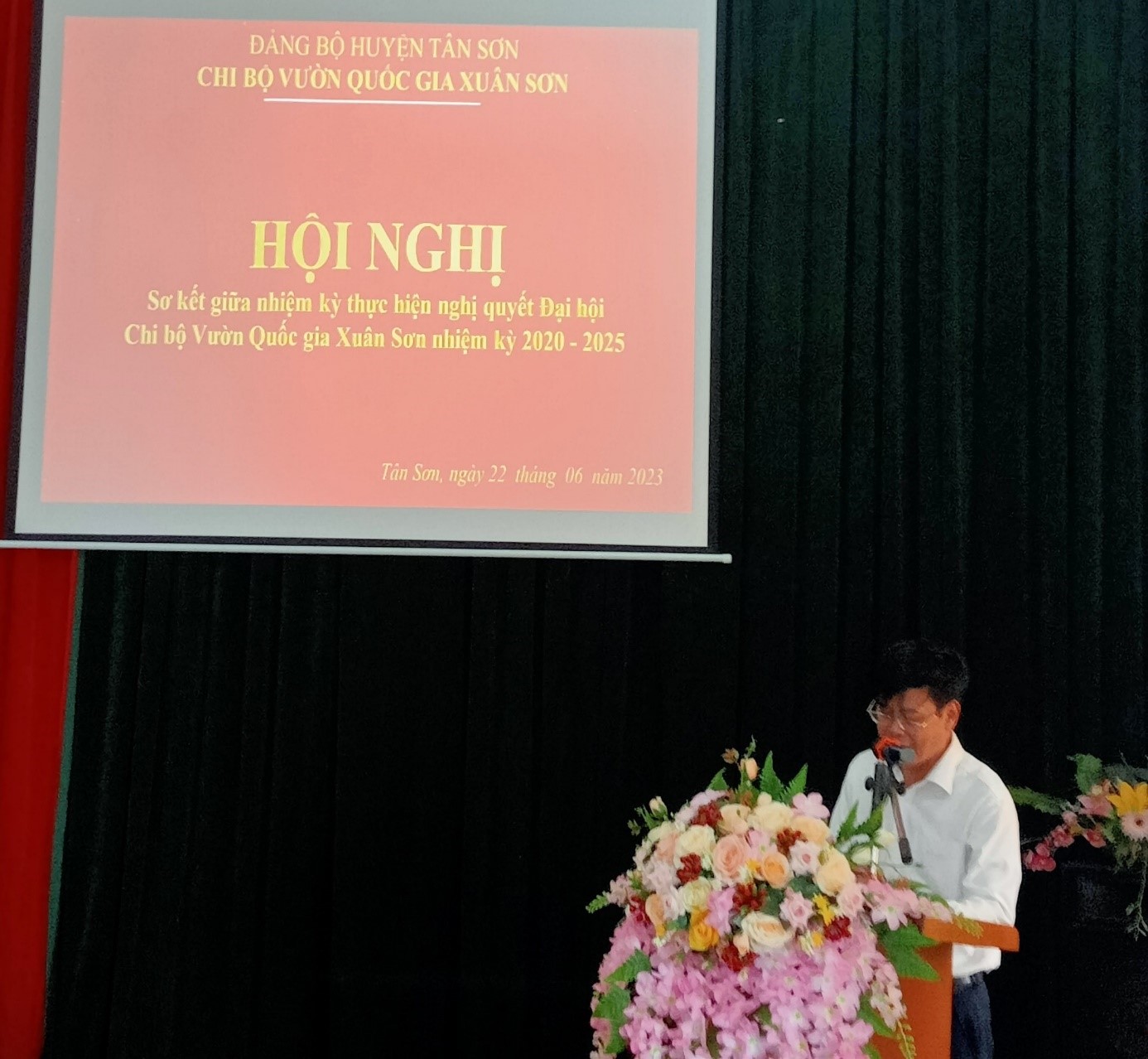 Chi bộ Vườn quốc gia Xuân Sơn tổ chức Hội nghị sơ kết giữa nhiệm kỳ thực hiện nghị quyết Đại hội Chi bộ nhiệm kỳ 2020-2025