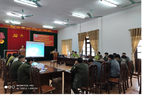 Tập huấn chuyên môn, nghiệp vụ cho lực lượng chuyên trách bảo vệ rừng của Vườn quốc gia Xuân Sơn”