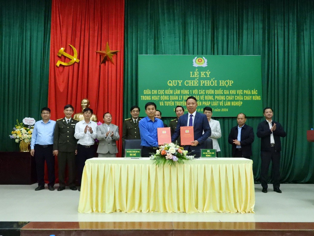 Chi cục Kiểm lâm Vùng I ký Quy chế phối hợp với 08 Vườn quốc gia trên địa bàn vùng