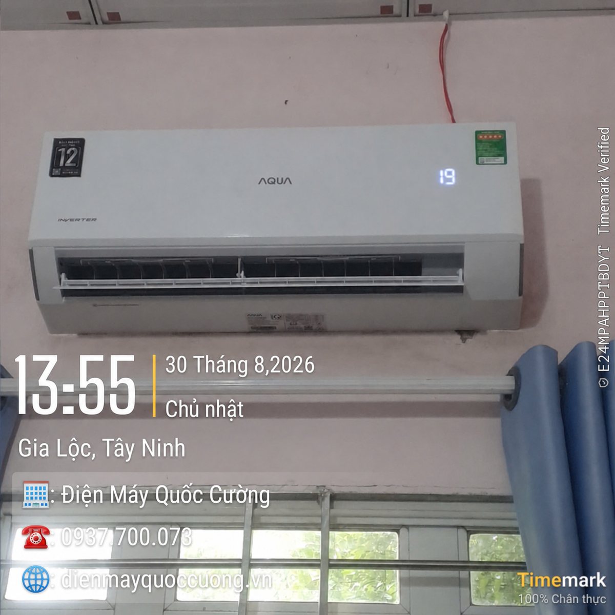 Lắp đặt máy lạnh AQUA AQA-RV13EA tại Gia Lộc, Tây Ninh