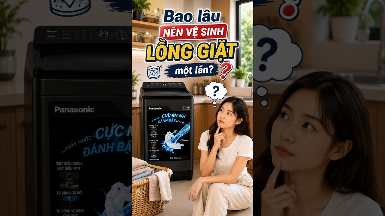 Bao lâu nên vệ sinh lồng giặt một lần để tránh mùi hôi?
