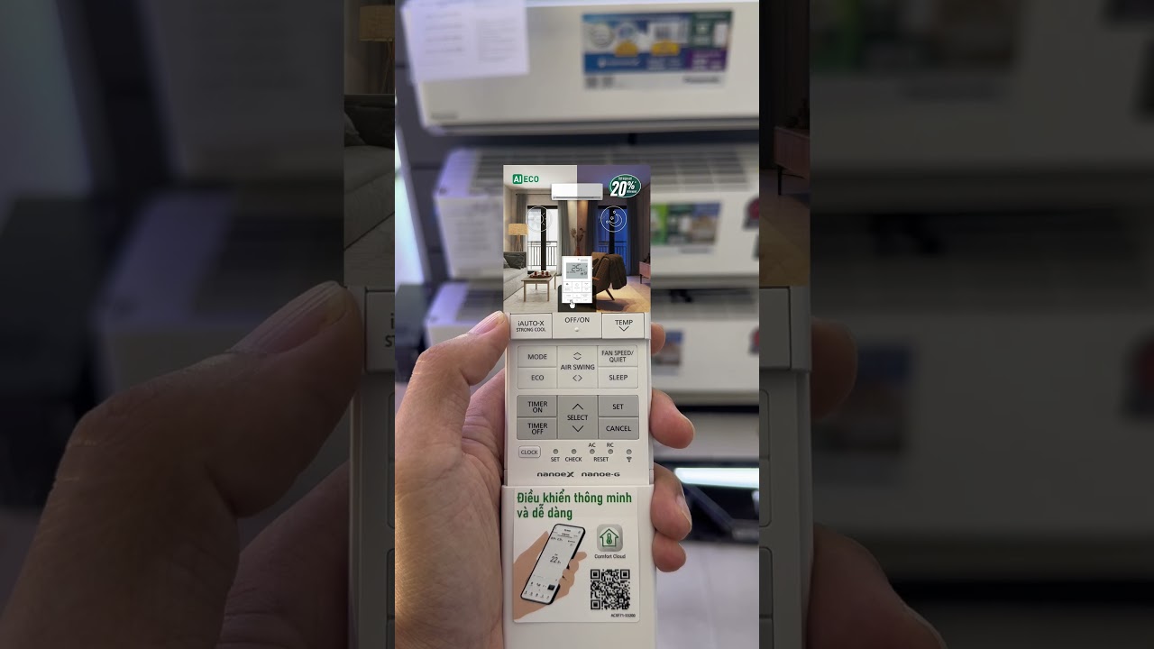 Cách dùng remote máy lạnh Panasonic cao cấp đúng chuẩn