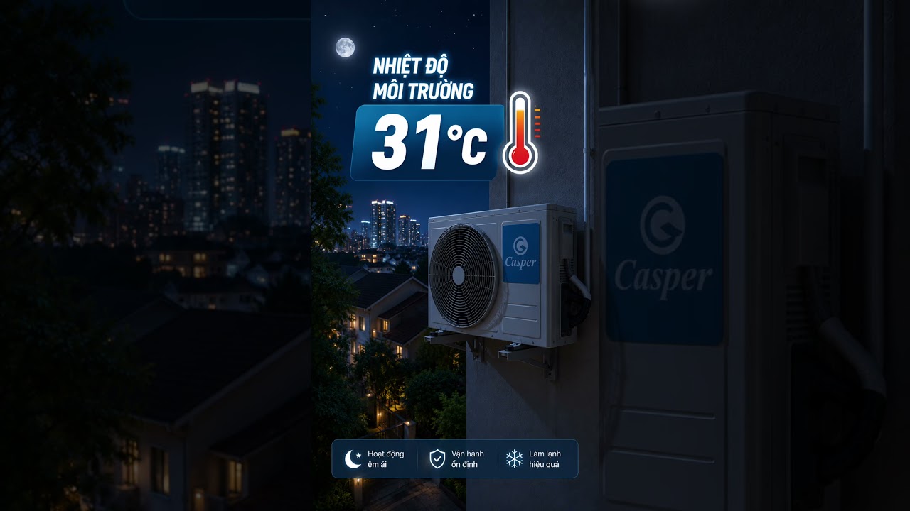 Máy lạnh Casper chỉ tốn 4.000 đồng mỗi đêm có đúng không?