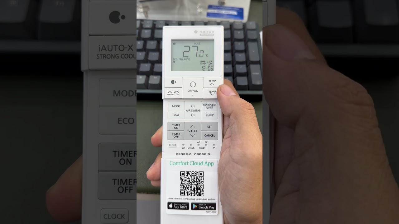 Cách chỉnh remote máy lạnh Panasonic vào mùa nắng nóng