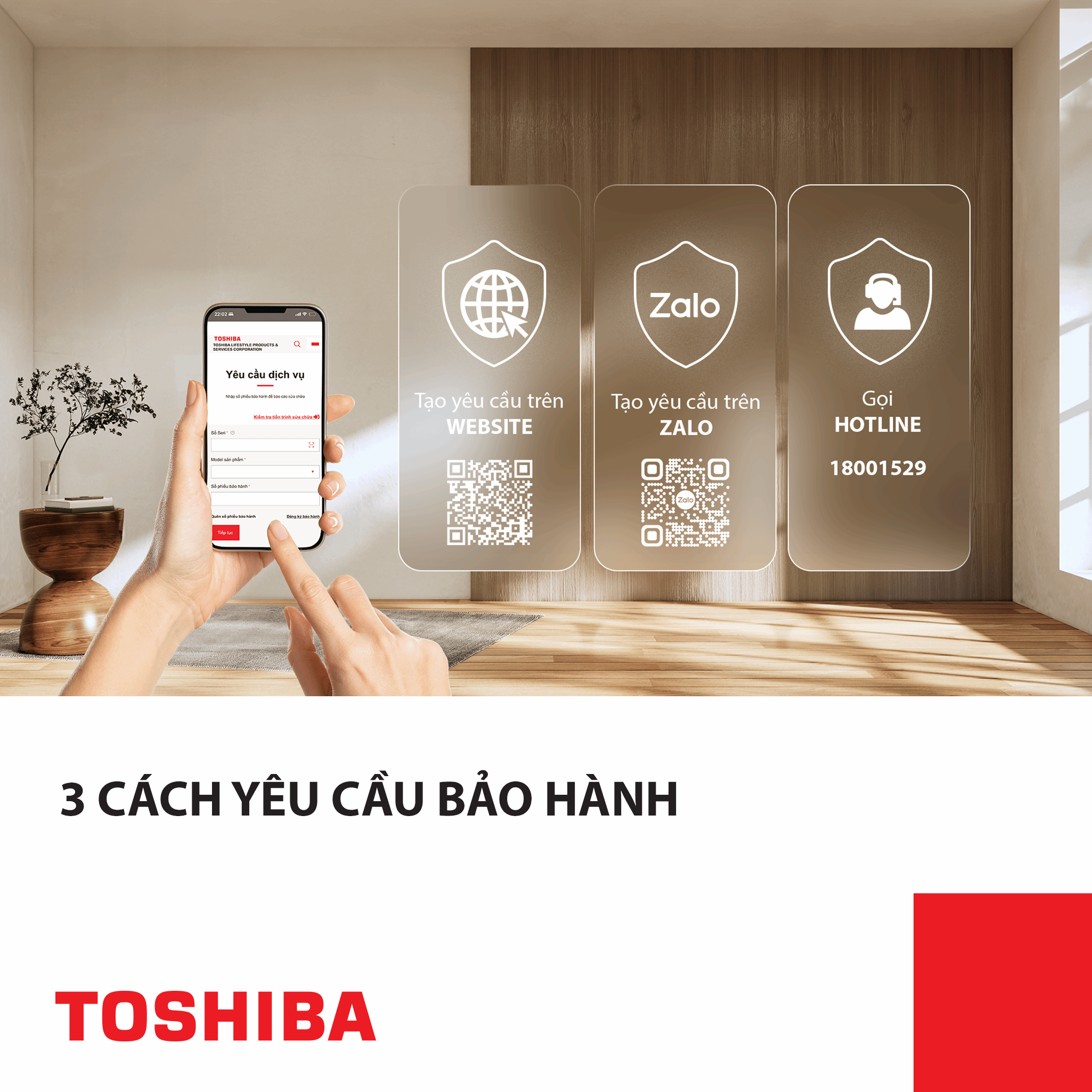 Chính sách bảo hành máy giặt Toshiba