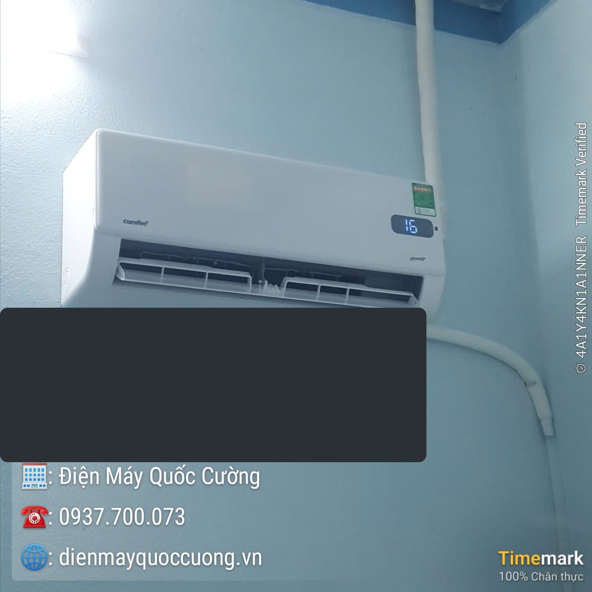 Lắp đặt Máy lạnh Comfee Inverter 1 HP CFS-10VGX tại Bình Minh, Tây Ninh