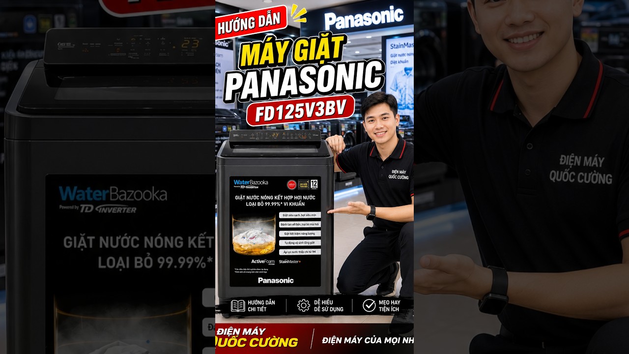 Hướng dẫn Panasonic FD125V3BV: Chi tiết từng phím