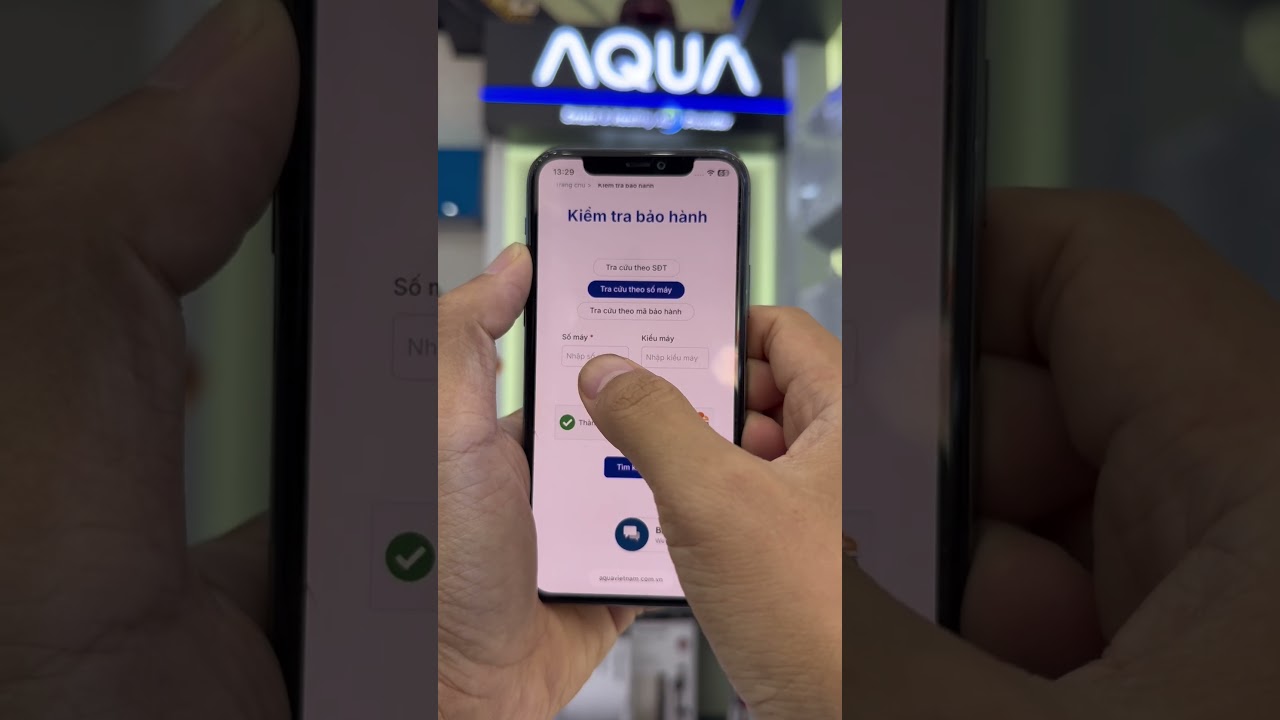Cách kiểm tra đăng ký bảo hành sản phẩm Aqua