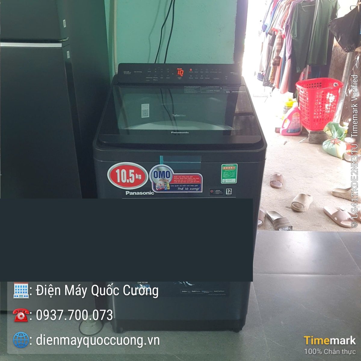 Bàn giao Máy giặt Panasonic Inverter 10.5 kg NA-FD105X3BV tại Long Yên, Tây Ninh