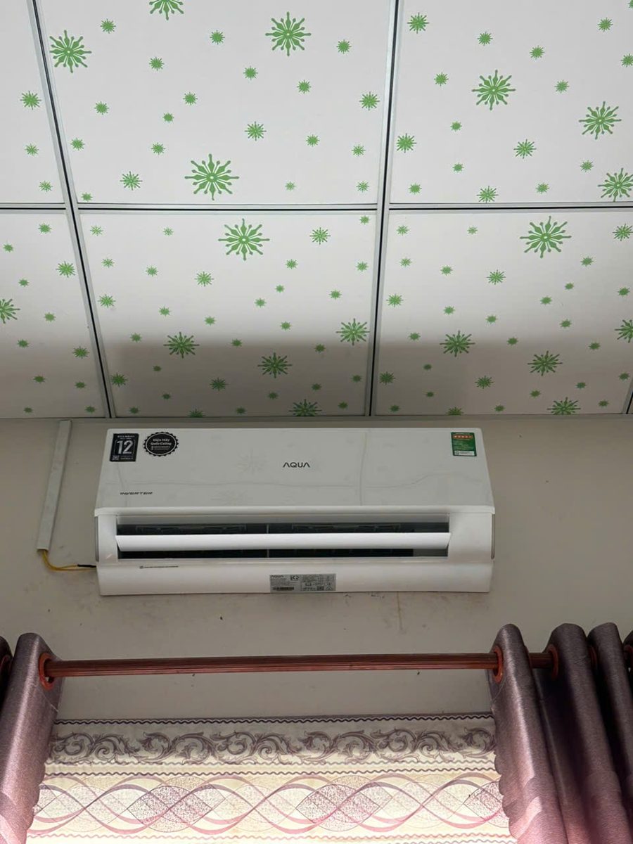 Lắp máy lạnh AQUA Inverter cho phòng ngủ tại Tây Ninh