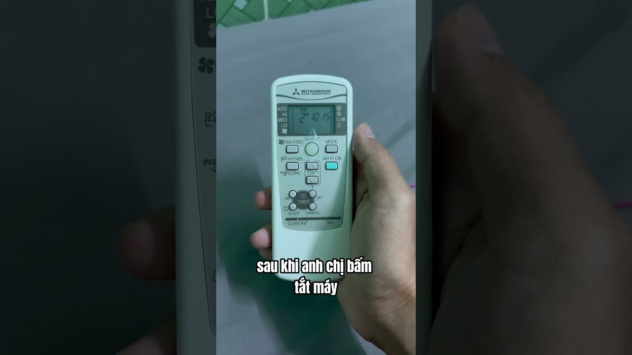 Nút Clean trên remote máy lạnh Mitsubishi Heavy là gì?