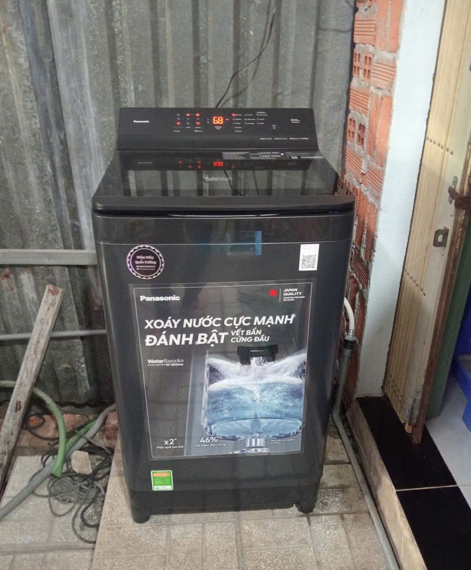 Bàn giao Máy giặt Panasonic Inverter 10.5 kg NA-FJ105X1BV tại Tây Ninh