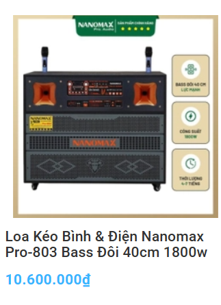 Loa kéo công suất lớn