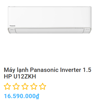 máy lạnh 1.5 hp tiết kiệm điện nhất hiện nay