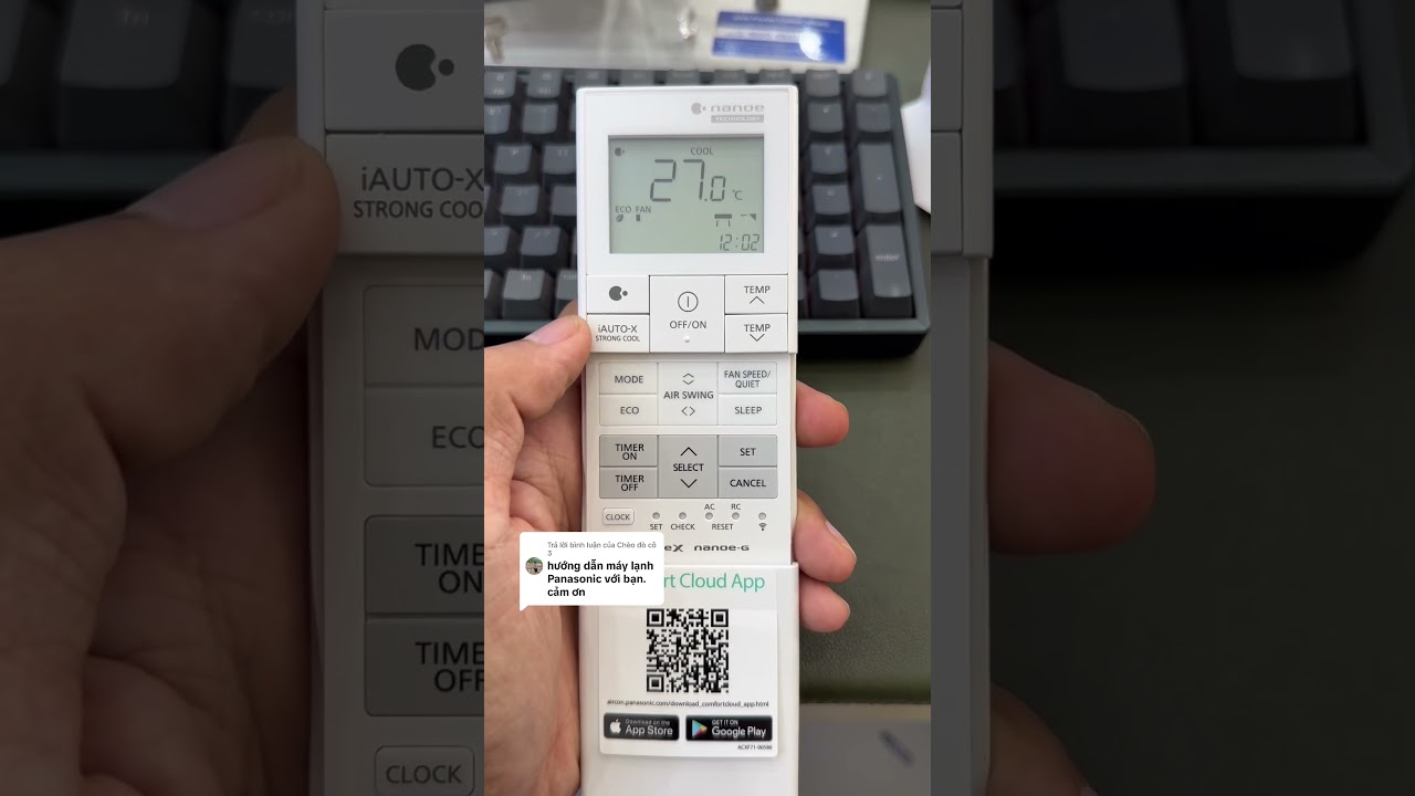 Cách cài đặt máy lạnh Panasonic tiết kiệm điện hiệu quả
