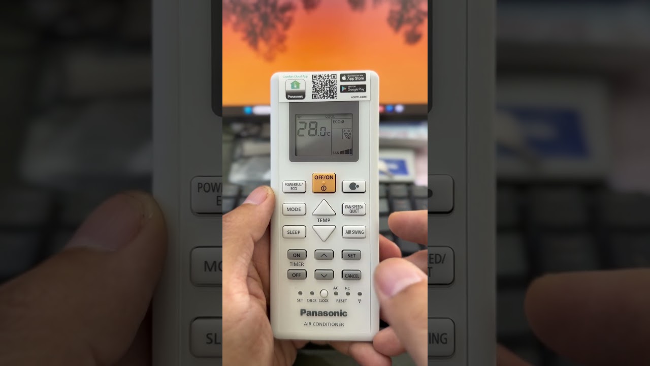Cách dùng remote máy lạnh Panasonic tiết kiệm điện