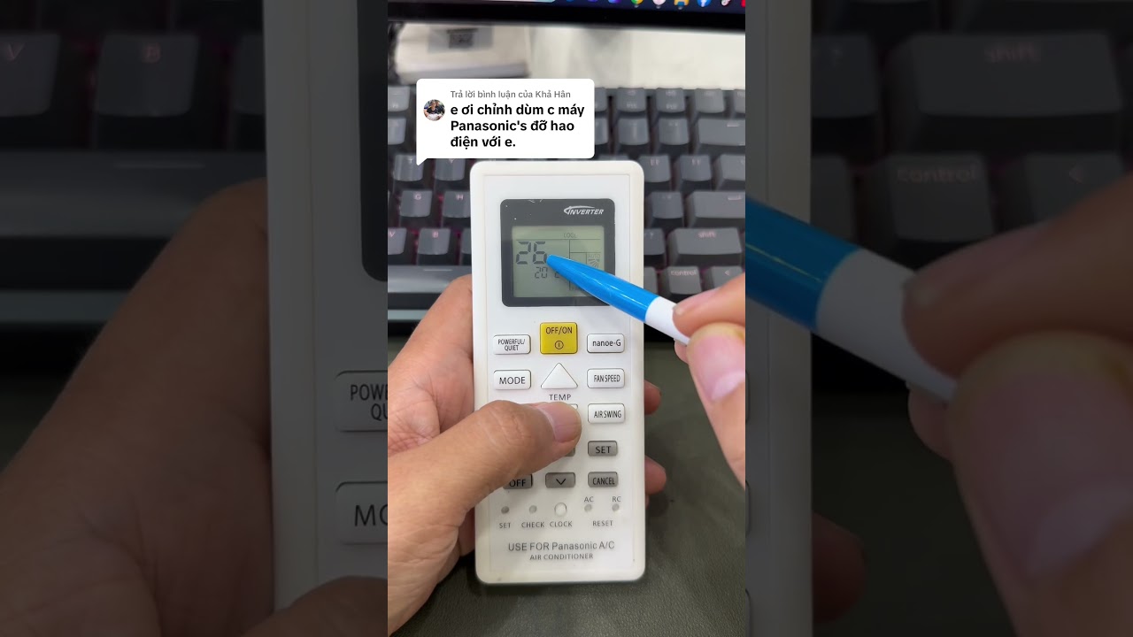 Cách thiết lập máy lạnh Panasonic giảm hao điện