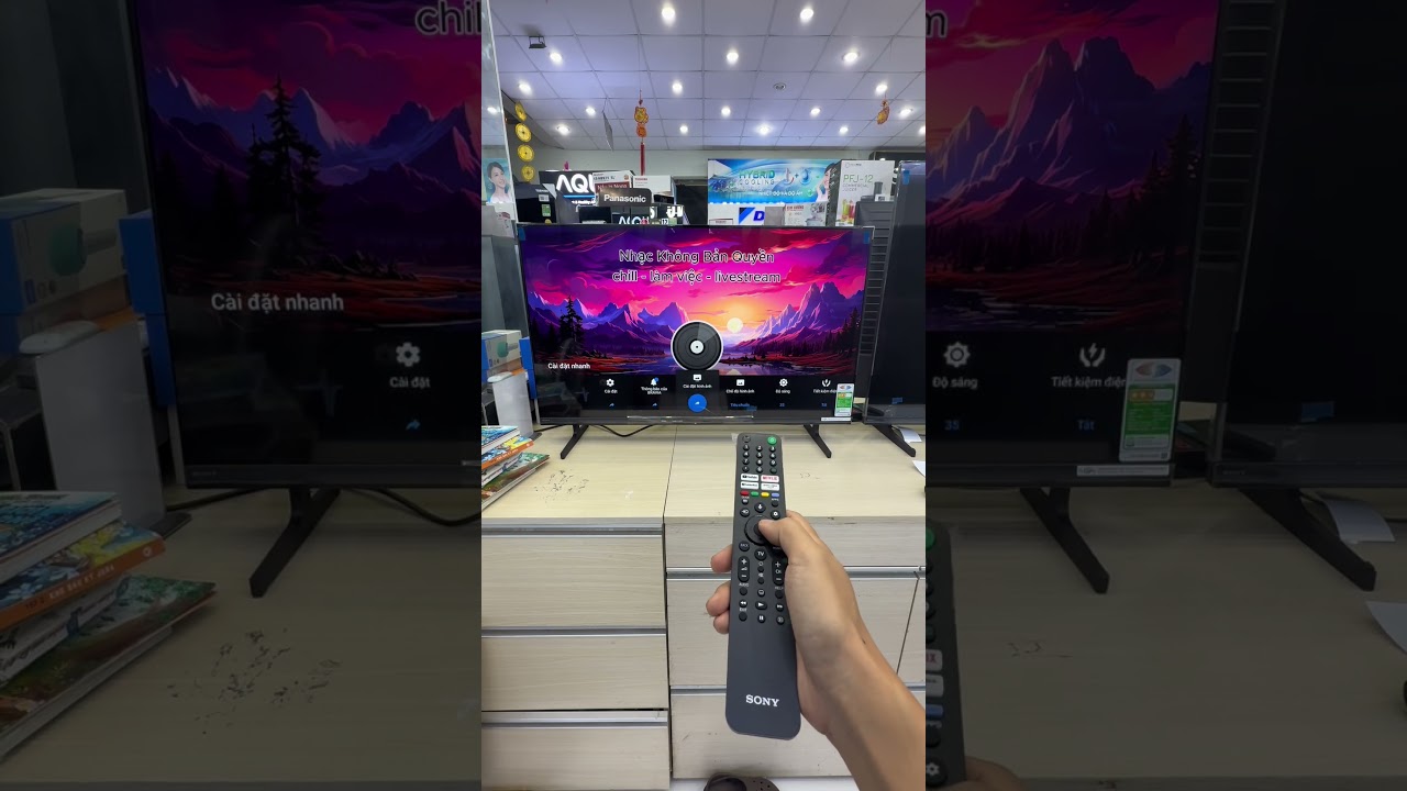 Cách tắt màn hình khi nghe YouTube trên tivi Sony